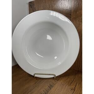 Corelle Winter Frost White Serving Bowl Vitrelle 10.5" Wide Brim Round